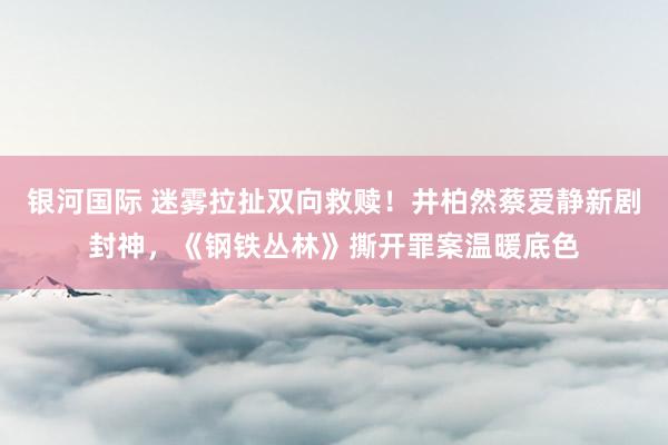 银河国际 迷雾拉扯双向救赎！井柏然蔡爱静新剧封神，《钢铁丛林》撕开罪案温暖底色